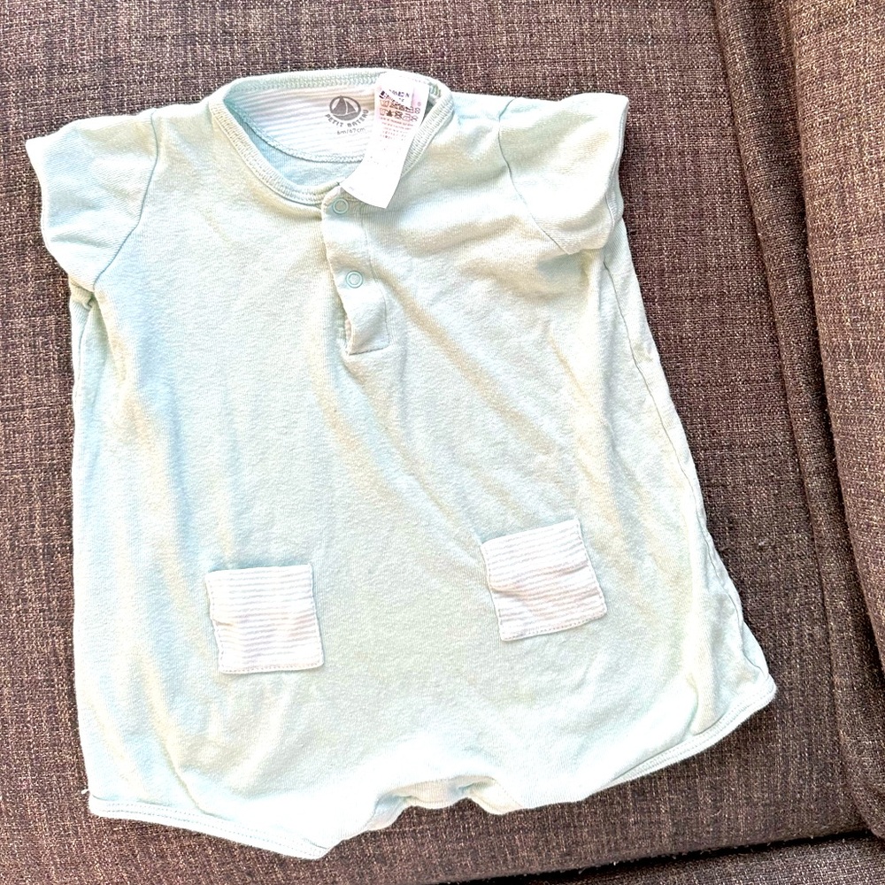 Petit Bateau 6M onesie